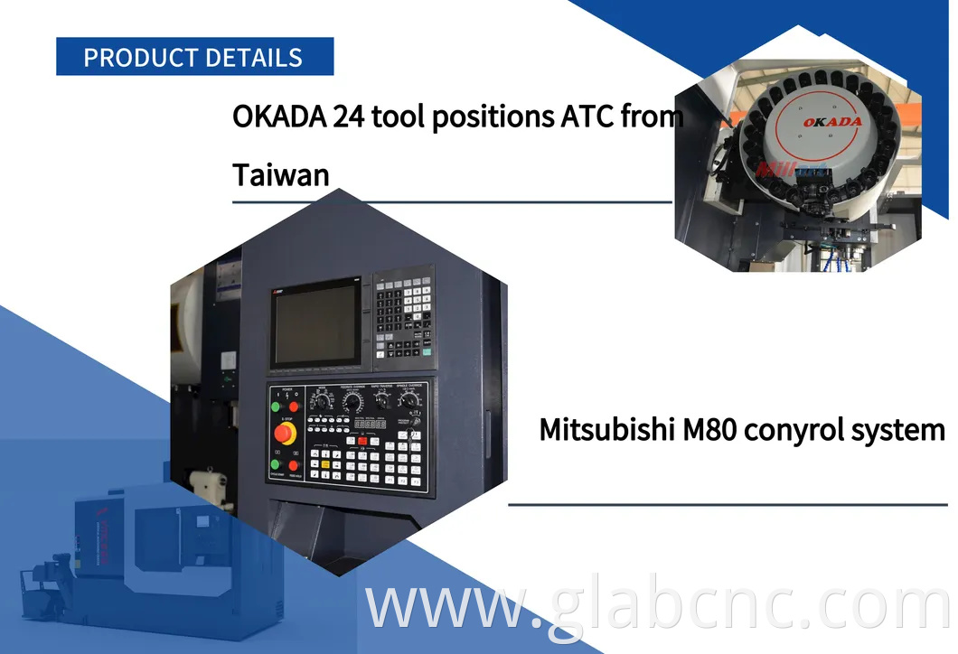 Factory Direct Supply High Accuracy 3-Axis 4-Axis 5-Axis Vmc1160 Vertical Machining Center